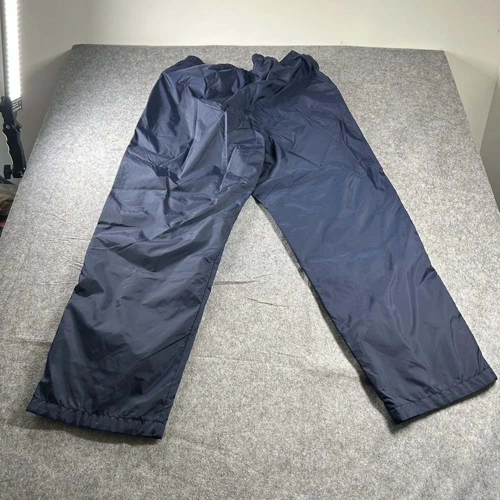 Nike Track Pants Mens XL VTG 90s Y2K Blue Embroidery Ankle Zip Activewear